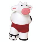 AP26164 Custom Imprinted Soccer Cow Stress Reliever Squeezie